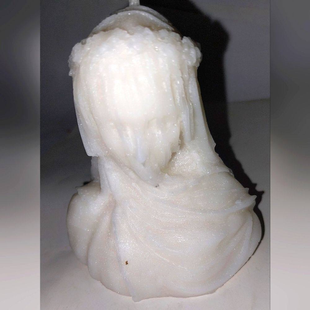 Hand crafted limited edition veiled Lady candle